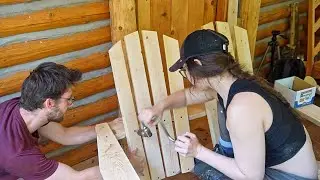 Building A Log Cabin | Ep. 69 | Making our porch COZY! Tropical Storm Debby causes flooding...