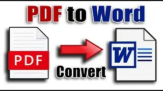 How to Convert PDF file to WORD document for free | Easy Tutorial