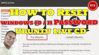 How to Reset Windows 10 Password with Ubuntu Live CD in 1 Minute | Reset Windows Password | 2024