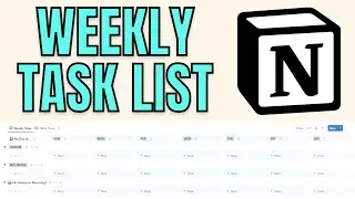 How to build a Notion Weekly Planner (WITH RECURRING TASKS)