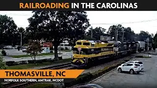 Thomasville, North Carolina, USA | Virtual Railfan  LIVE !