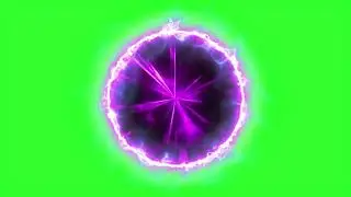 purple energy ball loop animation with green screen- Download Stock Footage