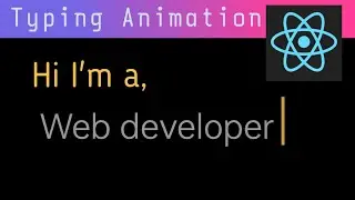 Typewriter animation React