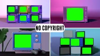 retro tv green screen || vintage tv green screen || old tv green screen || tv green screen