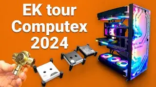 EK Booth Tour Computex 2024: Crossing AIOs with Custom Loops!