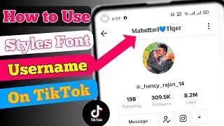 How to change your tiktok username font | Change your Tiktok font name Style | Tiktok username