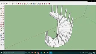 Easy way to make a spiral staircase.