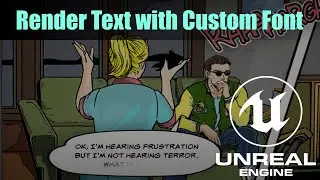 Render Text with Custom Font in UE4/UE5