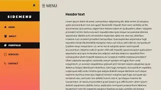 Animated Sidebar Menu using html css & Javascript