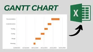 Gantt Chart Excel Tutorial - How to make a Basic Gantt Chart in MS Excel