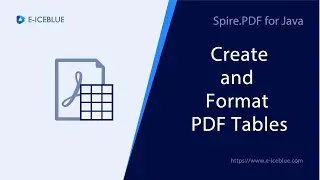 Create and Format PDF tables