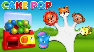 Animals Cake Pop Finger Family Rhyme | Finger Family Songs