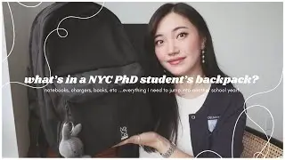 what's in a PhD student's backpack? | back to school 2023 🎒📚