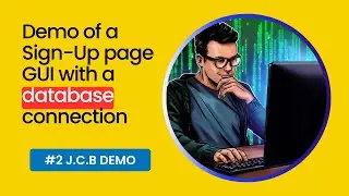 Demo of a Sign-Up page GUI with a database connection