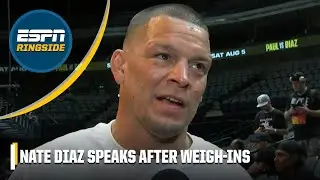 Nate Diaz describes the difference in promotion between boxing and UFC | ESPN Ringside