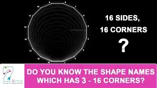 Do you know the shape names which has 3-16 corners?