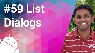 Android Tutorial 59 - ListDialog in Action