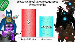 Garten Of Banban VS Cameraman Power Levels 🔥