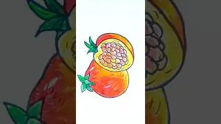 How to Draw a Pomegranate Easily | Step-by-Step Dalim Drawing Tutorial #trandingart