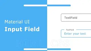 Material design Input field using HTML and CSS