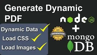 How to Generate PDF with Dynamic Data, CSS, and Images in Node JS and MongoDB - Dynamic PDF in Node