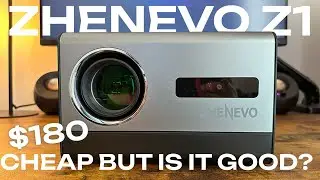ZHENEVO Z1 Projector REVIEW | 800 ANSI | Native 1080p | Auto Focus | $180 - VERY CHEAP BUT ANY GOOD?