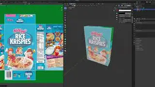 Blender 3D Tutorial:  Cereal Box Texturing and UV Mapping