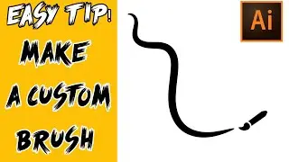 (EASY TIP) How To Make A Custom Inking Art Brush in (ADOBE ILLUSTRATOR)