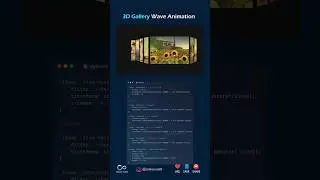 3D Gallery Wave Animation using #html #css #html5 #css3 #codeing #javascript #developer #3d #wave