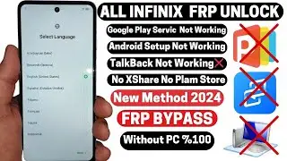 All Infinix FRP Bypass Unlock Without Pc 2024 - No Xshare - No Activity Launcher Android 13/14 X6836