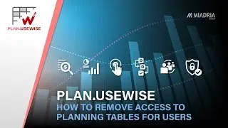 Plan.UseWise: How to remove access to planning tables for users