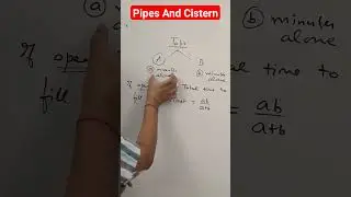 Pipes and Cistern | Aptitude | CUET / SSC #shorts #short