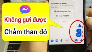 Cách khắc phục Messenger không gửi được tin nhắn trên iphone - Messenger bị lỗi chấm than đỏ.