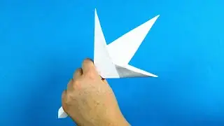 How to make paper kunai. DIY origami ninja kunai