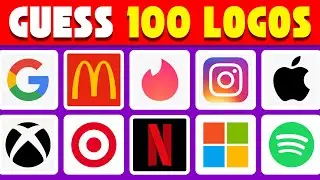 Guess the Logo in 3 Seconds | 100 Famous Logos | Logo Quiz 2024