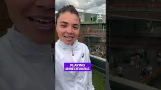 A fan message, from first-time #Wimbledon finalist Jasmine Paolini! 🤩 #WTA #JasminePaolini #Shorts