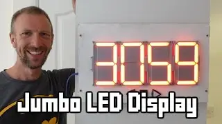 Create your own LARGE 7-segment LED display!