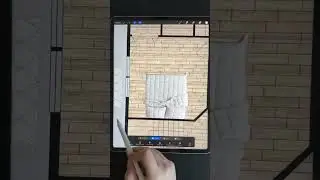 How to render floor plan by Procreat #procreate #floor #plan #autocad #render
