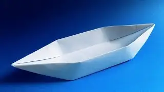 How to make a paper boat that floats. Origami boat