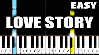 Taylor Swift - Love Story - EASY Piano Tutorial