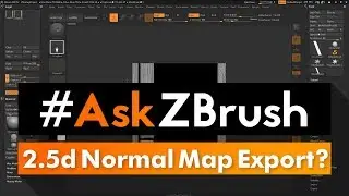 #AskZBrush: “How can I export out a Normal Map from the 2.5d Canvas?”