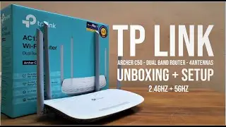 TP-LINK ARCHER C50 Router AC1200 Unboxing & Setup | Dual Band | Budget Router