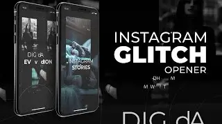 Instagram Stories Glitch Intro After Effects Templates