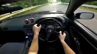 1991 Nissan 180SX Type S (SR20DET) POV Drive in Japan