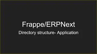 Directory structure || Application