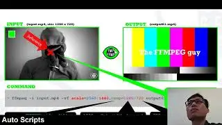 FFmpeg tutorial -   to scale and crop a video with FFMPEG   Resize and cut #ffmpeg #TheFFMPEGGuy