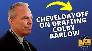 Winnipeg Jets GM Kevin Cheveldayoff on drafting Colby Barlow 18th overall - 2023 NHL Draft 1st round