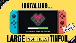 Installing A Large NSP File To The Tinfoil In The Nintendo Switch