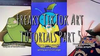 𝓕𝓻𝓮𝓪𝓴𝔂 TikTok Art Tutorials Part 5