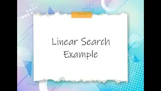 C Programs || Array || Linear Search Example